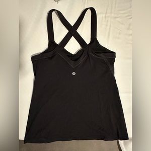 Lululemon black workout tank top
